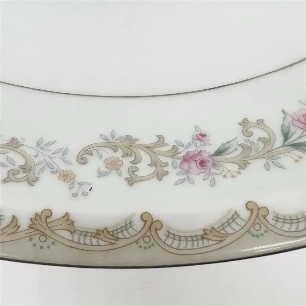 Meito China Kenwood Japan Oval Vegetable Serving Bowl Floral Pattern